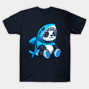 Blue Panda Shark T-Shirt